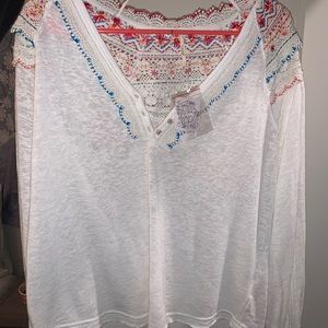 free people lace top